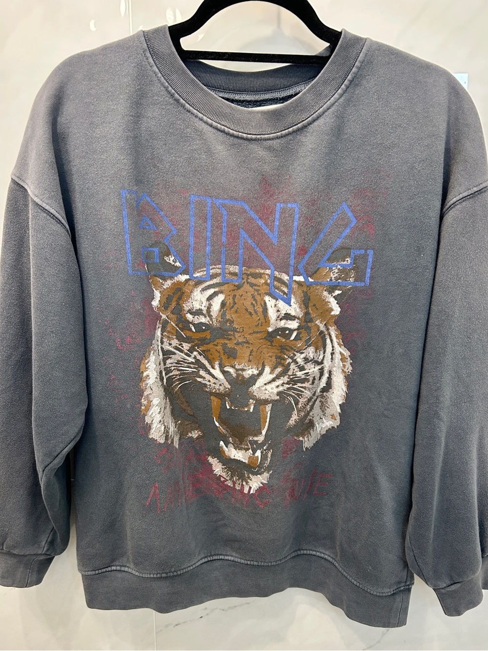 Anine Bing Graphic Crewneck Sweatshirt